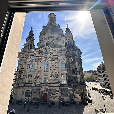 Familienapartment Muenzgasse Mit Blick Zur Frauenkirche Dresda Esterno foto